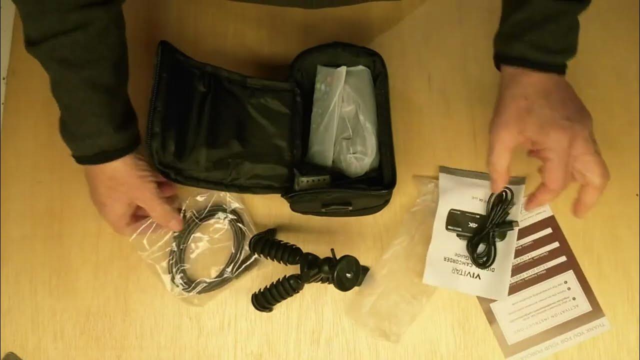 Vivitar 4K Video Camera, Wi Fi Ultra HD Camcorder with 18x Digital Zoom