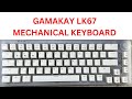 2024 gamakay lk67 mechanical keyboard  dragon phoenix 67 key hot swap  unboxing sound check