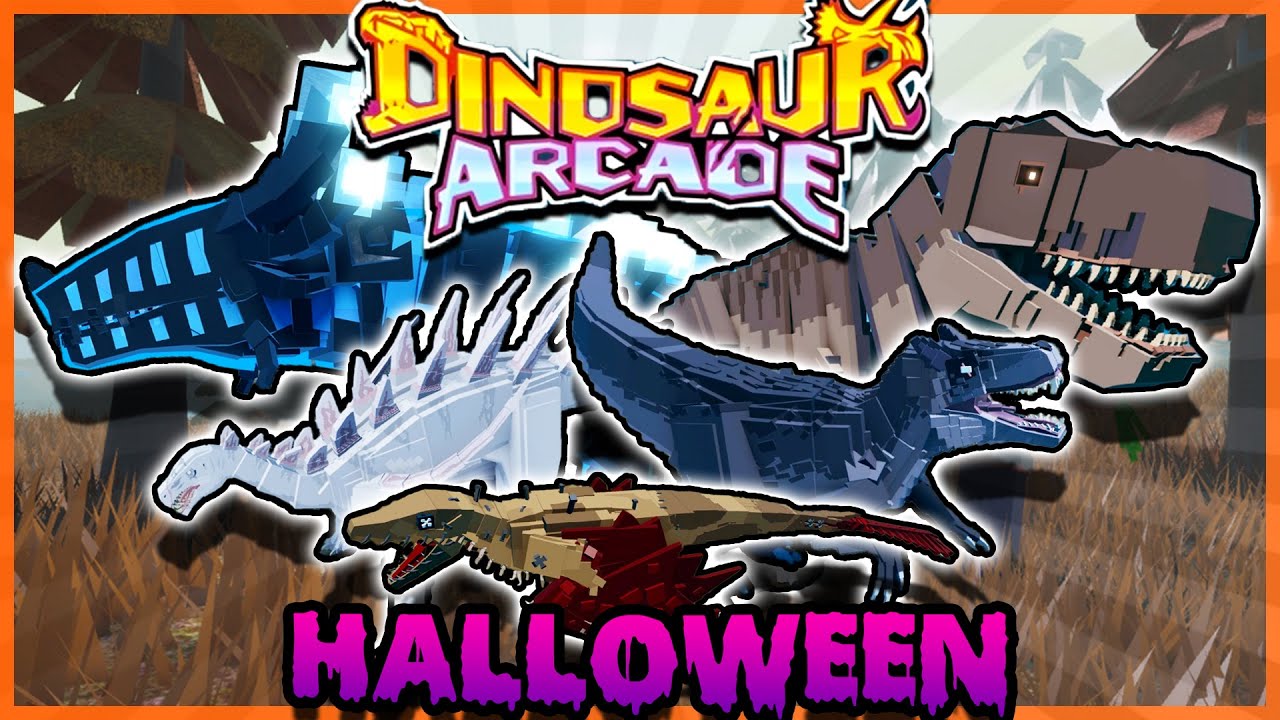 Roblox Dinosaur Arcade ALL 2022 Halloween Skins & Patterns YouTube