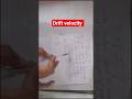 Drift Velocity physics