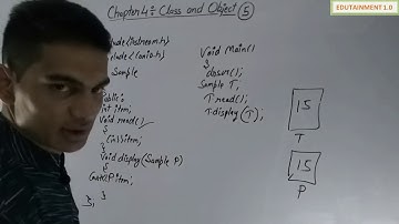 Class 12 Computer Science Chapter 4 Class and Object( Video 5)