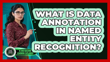 What Is Data Annotation In Named Entity Recognition? - AI and Machine Learning Explained