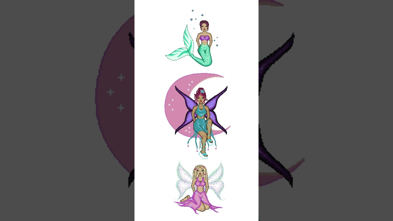 Y2K Pixel Doll GIFs | Etsy - Sage’s Aura 