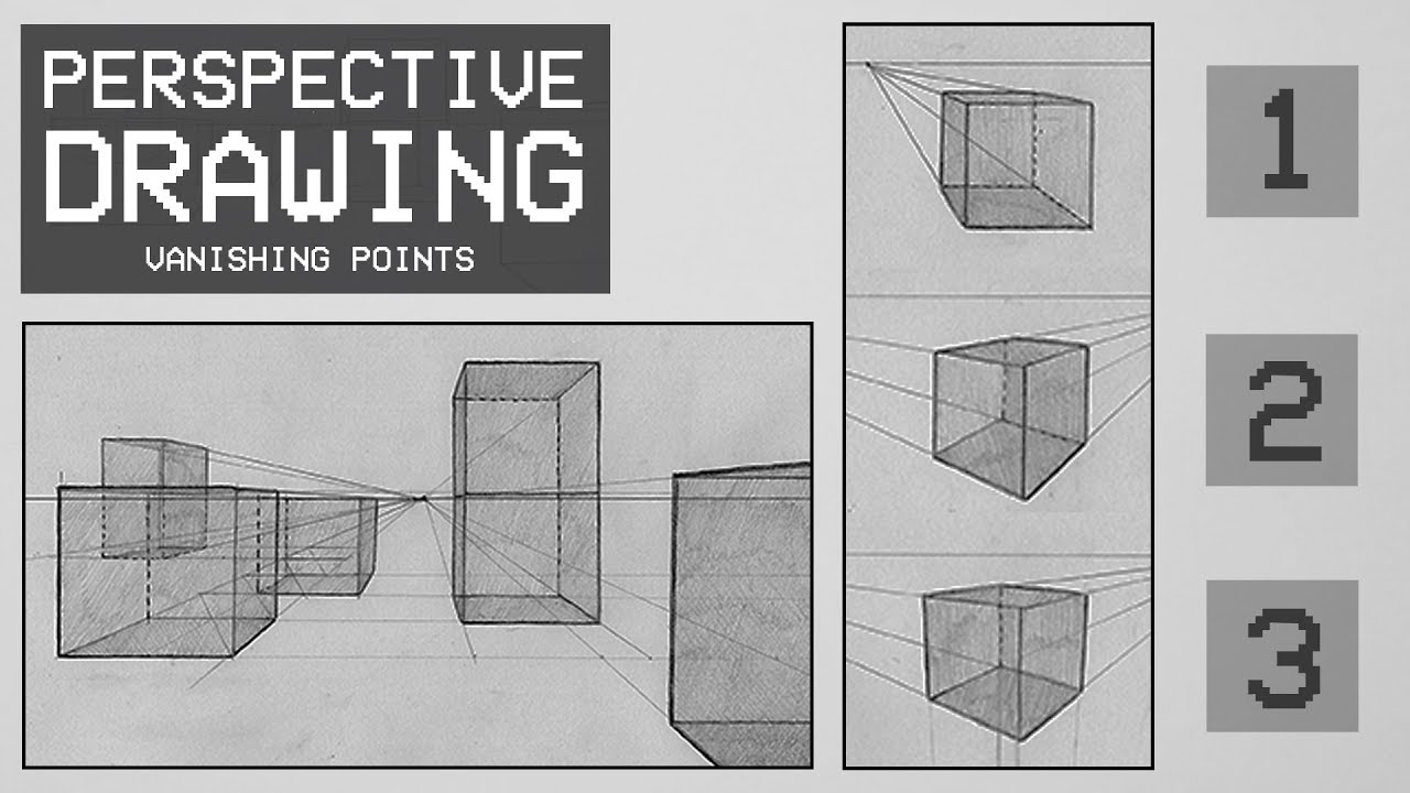 Perspective Drawing 3 - What are Vanishing Points? 