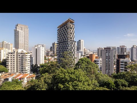 Triptyque places large balconies on Onze22 skycraper in Brazil