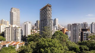 Triptyque places large balconies on Onze22 skycraper in Brazil