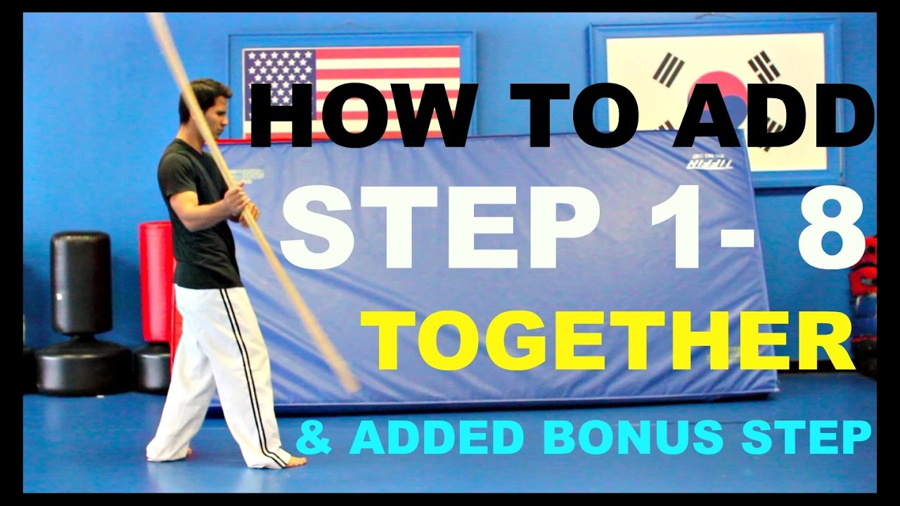 BO STAFF TRICKS TUTORIAL HOW TO ADD STEPS 1 8 TOGETHER & ADDED BONUS