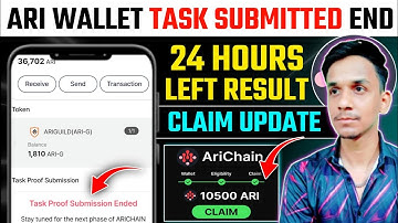 ARI WALLET TASK SUBMISSION END 🚀ARI WALLET AIRDROP NEW UPDATE | ARI WALLET AIRDROP ELIGIBILITY CHECK