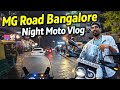 MG Road Bangalore Night Moto Vlog 🏍️ | City Lights, Supercars &amp; Pure Vibes #yezdiadventure