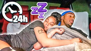 24 HOUR CHALLENGE OVERNIGHT IN OUR CAR *BAD IDEA*