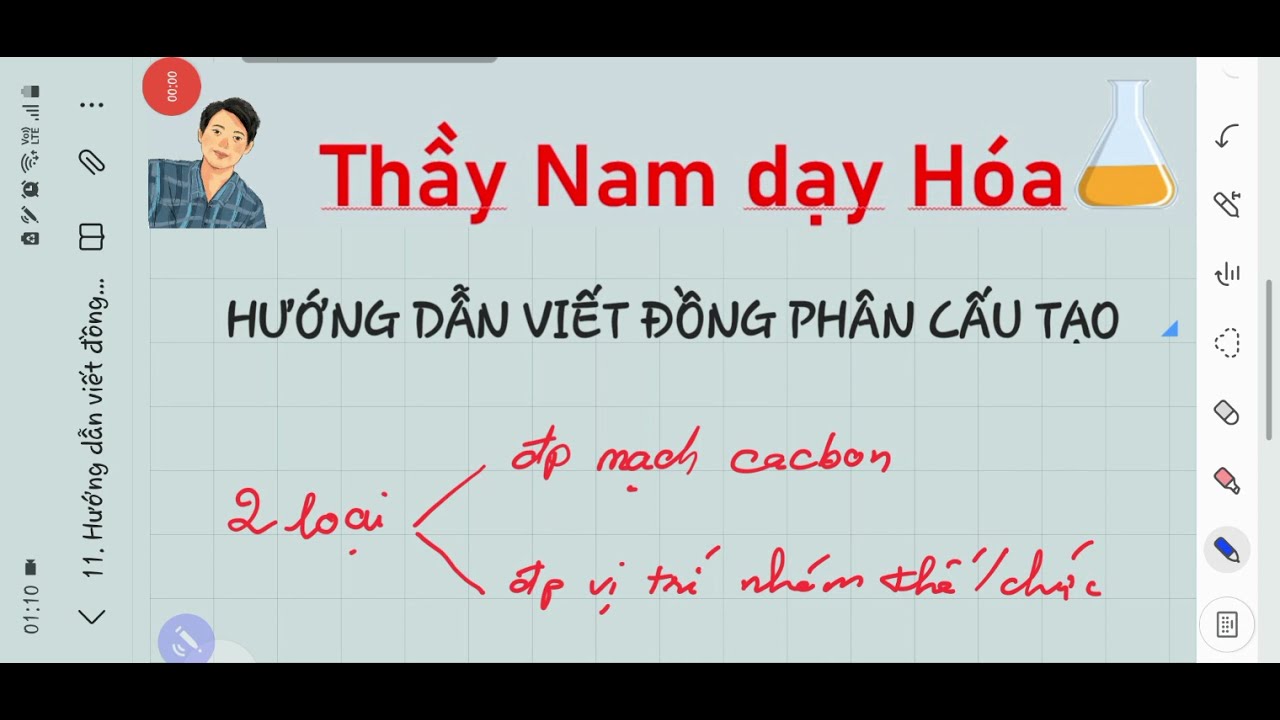HƯỚNG DẪN CÁCH VIẾT ĐỒNG PHÂN CẤU TẠO CÁC HỢP CHẤT HỮU CƠ VỚI 5 BƯỚC SIÊU DỄ