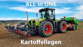 All in One Kartoffellegen mit Claas Xerion