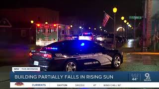 Building partially collapses in Rising Sun, Indiana