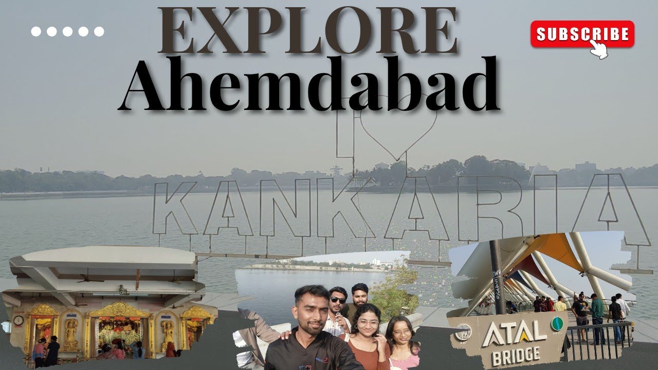 Ahmedabad Must-Visit Places 🌆 | Kankaria Lake, Sabarmati Riverfront & Atal Bridge | Gujrat 