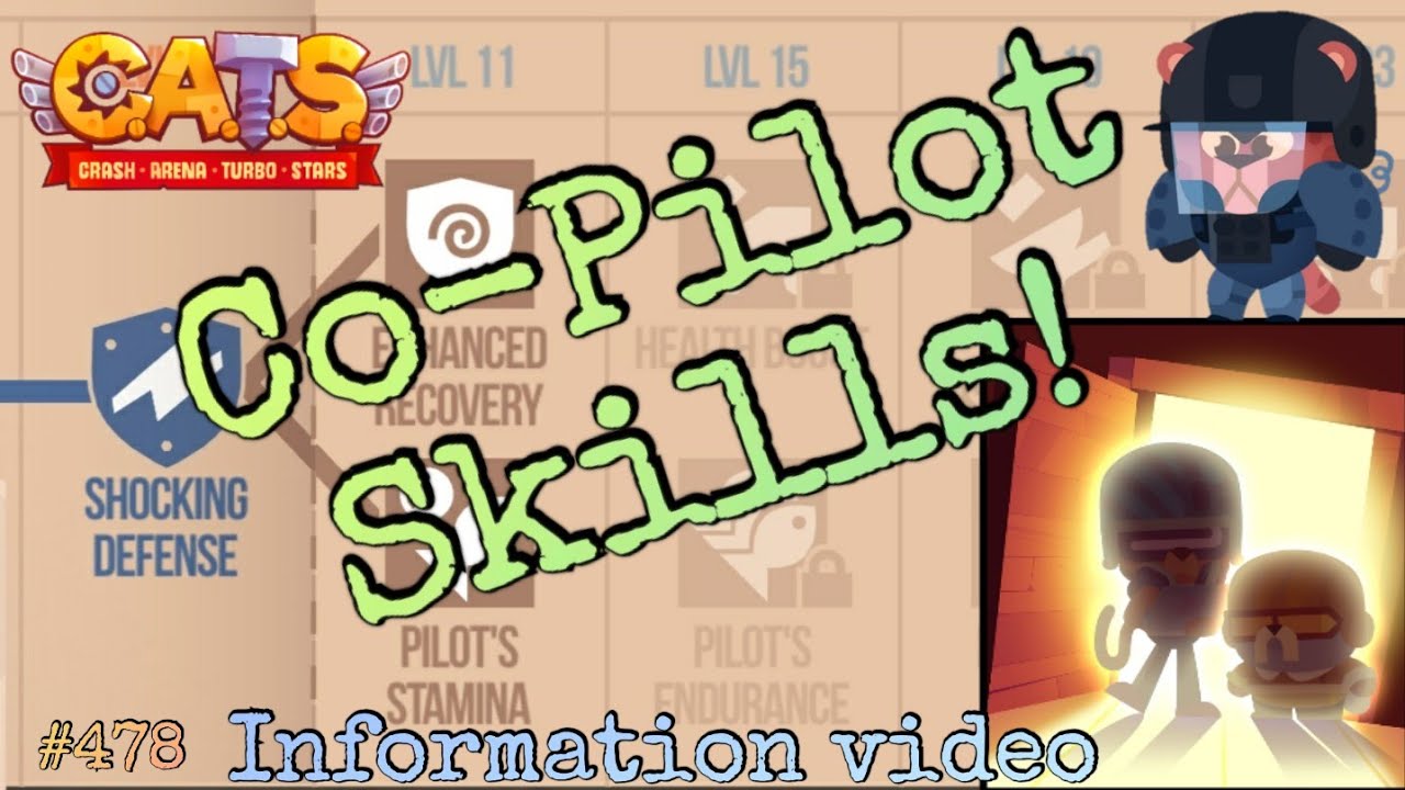 ALL 6 CO-PILOTS SKILLS INFORMATION *Co-Pilots* | C.A.T.S.: Crash Arena Turbo Stars 