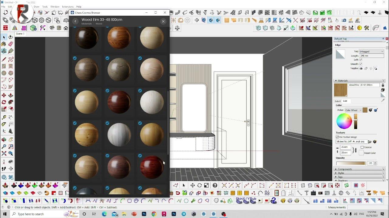 Sketchup Vray Rendering Wardrobe, makeup YouTube