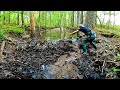 Beaver Dam Removal By Hand With Potato Rake In Beaver Dam Creek! || Are You Ready!!