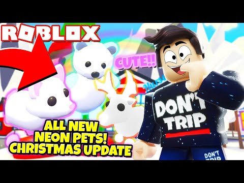 *WOW!* EVERY NEW NEON CHRISTMAS PET in Adopt Me! NEW Adopt Me Christmas Update (Roblox)