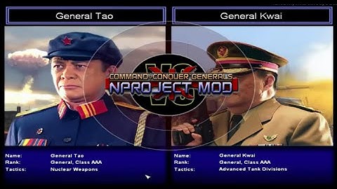 C&C Generals Zero Hour NProject - Challenge Tao vs Kwai
