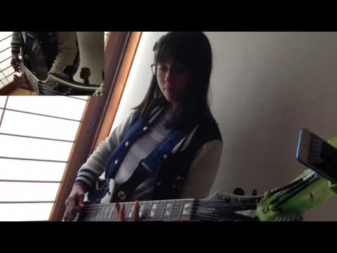 Audrey (13) Plays Guitar - Raining Blood - Slayer cover