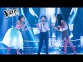 Maleja, Steven Lucas y Susana cantan Mientes – Batallas | La Voz Kids Colombia 2018