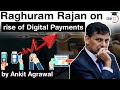 Raghuram Rajan on rise of Digital Payments in India - Impact on Central Bank explained #UPSC #IAS