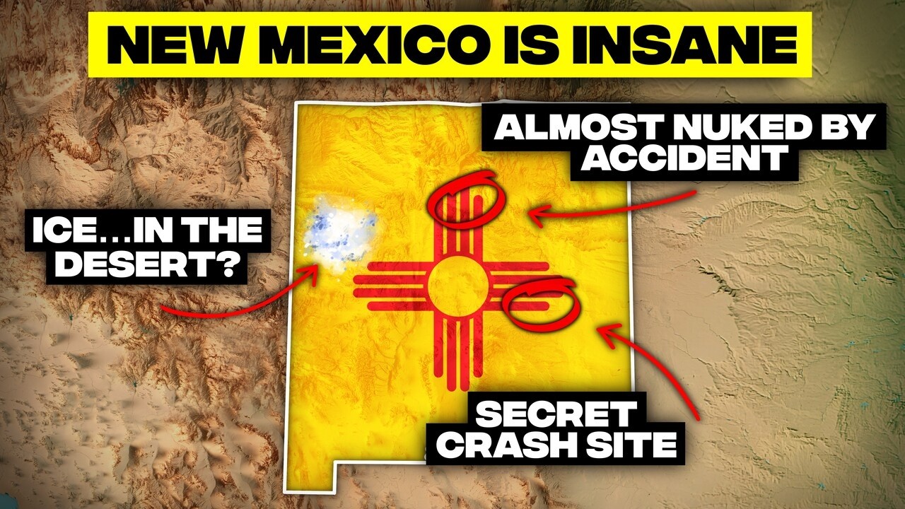 География Нью-Мексико гораздо более странная, чем вы думаете.