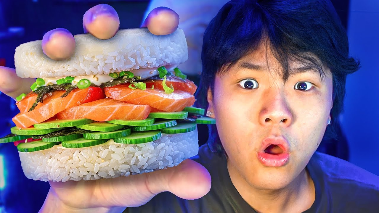 Probé una Hamburguesa de Sushi 🍔🍣