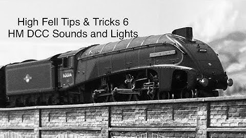 HM DCC altering sounds and lights plus easy reset