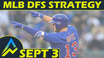 Awesemo.com MLB DFS Strategy | Monday 9/3 | FanDuel & DraftKings