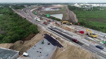Brightline Construction Cocoa Tunnel 3 26 21 update.  The tunnel goes under Highway 528.