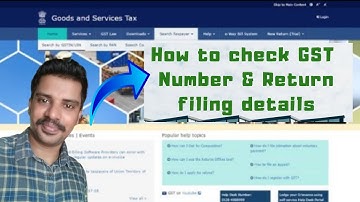How to Check GST /GSTIN Number Online | How to Check GST Return Filing Status