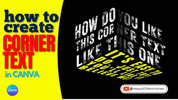 Hoekteksteffect Canva-zelfstudie 3D-kubustekst Canva-zelfstudie Uitdaging