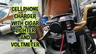 How to Install Cellphone Charger on a Motorcycle TAGALOG TUTORIAL