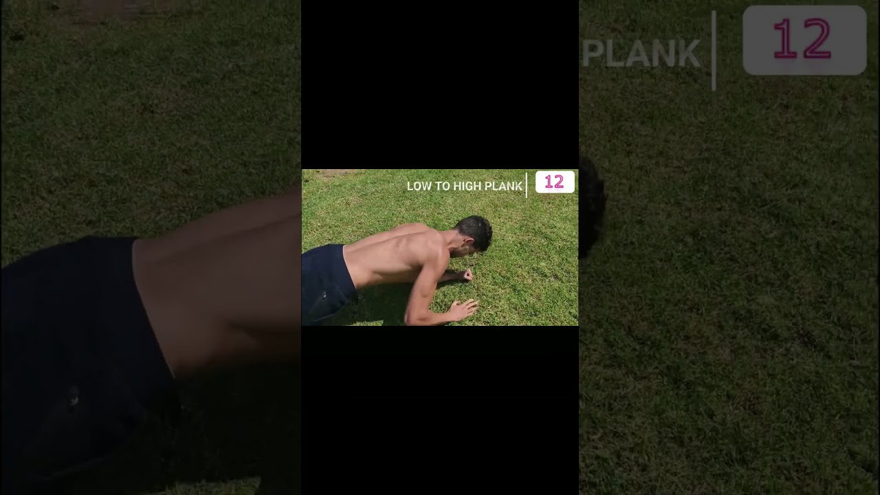 Low To High Plank Exercise (Morning Workout) #shorts