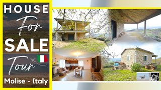 Lovely restored STONE country house with land olive trees - VERANDA and TERRACE for sale in ITALY