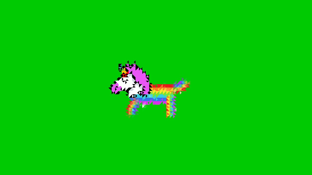 Unicorn Green Screen - YouTube