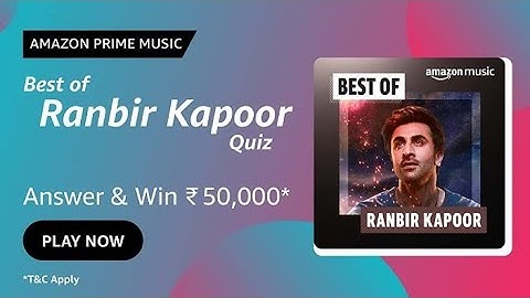 Amazon Prime Music Quiz Answers Today | 19 August 2022
