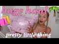 HUGE PRETTY LITTLE THING TRY ON HAUL🛍 ~ holiday outfits🌴🤩