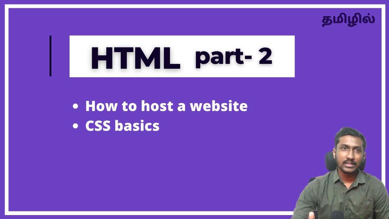 HTML part 2 | How to host a website | CSS basics - YouTube