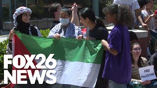 Fresno State students rally on campus for peaceful pro-Palestinian demonstration