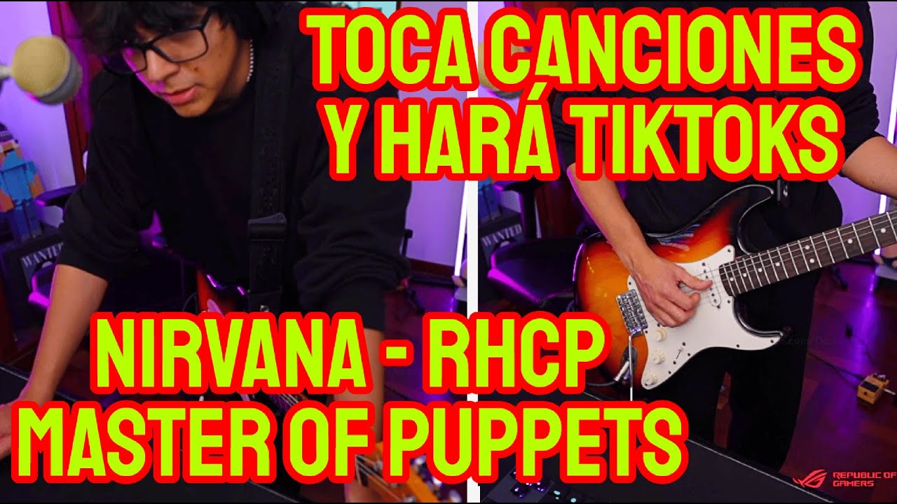 DAARICK TOCA Y PRACTICA CON SU GUITARRA MUCHAS CANCIONES + HARÁ TIKTOKS (COMPLETO)