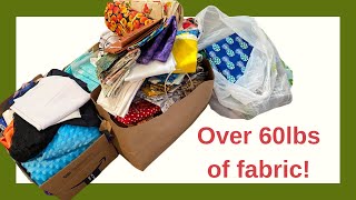 HUGE Fabric Haul Facebook Marketplace Blue Ridge Hospice Thrift Joann s February 2022