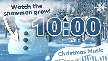 10 Minute Christmas Classroom Timer with Festive Music & Snowy Ambience ❄️