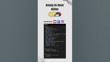 Among Us Hover Button using CSS #shorts #csscoding #css #hoverbutton #cssbutton #cssanimation #uiux