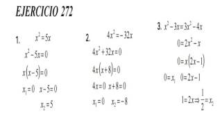 Algebra de Baldor Ejercicio 272 Literales del 1 al 3 GATITATV