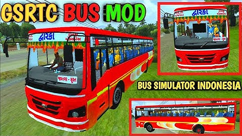 New gsrtc bus mod download || gujarat bus mod bussid || bus simulator indonesia