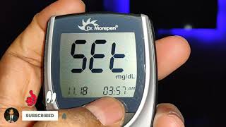 Blood Sugar Monitor | कैसे करें Date, Time की Setting | Machine Unboxing | Dr Morpern Glucometer 