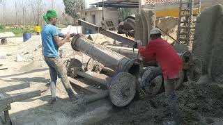 Cement pipe process | Cement pipe factory |