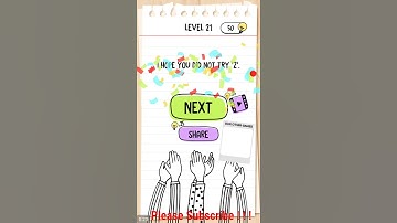 brain test level 21 answer or walkthrough